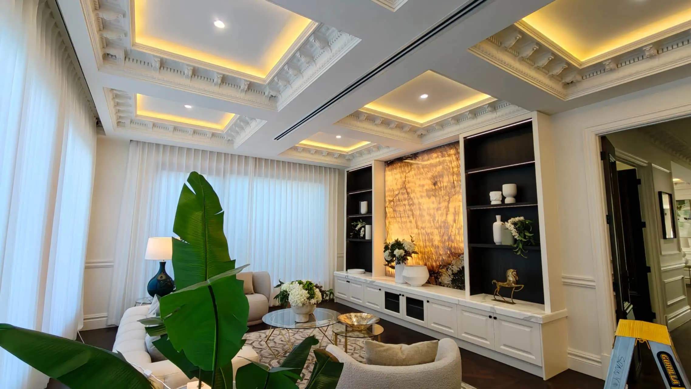 Smart lighting installation in a premium residence