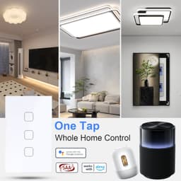 Smart Light Switch, Smart Switch, Alexa Light Switch, Compatible with Alexa, Apple Home, Google Home, and SmartThings