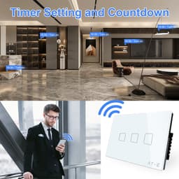 Smart Light Switch, Smart Switch, Alexa Light Switch, Compatible with Alexa, Apple Home, Google Home, and SmartThings
