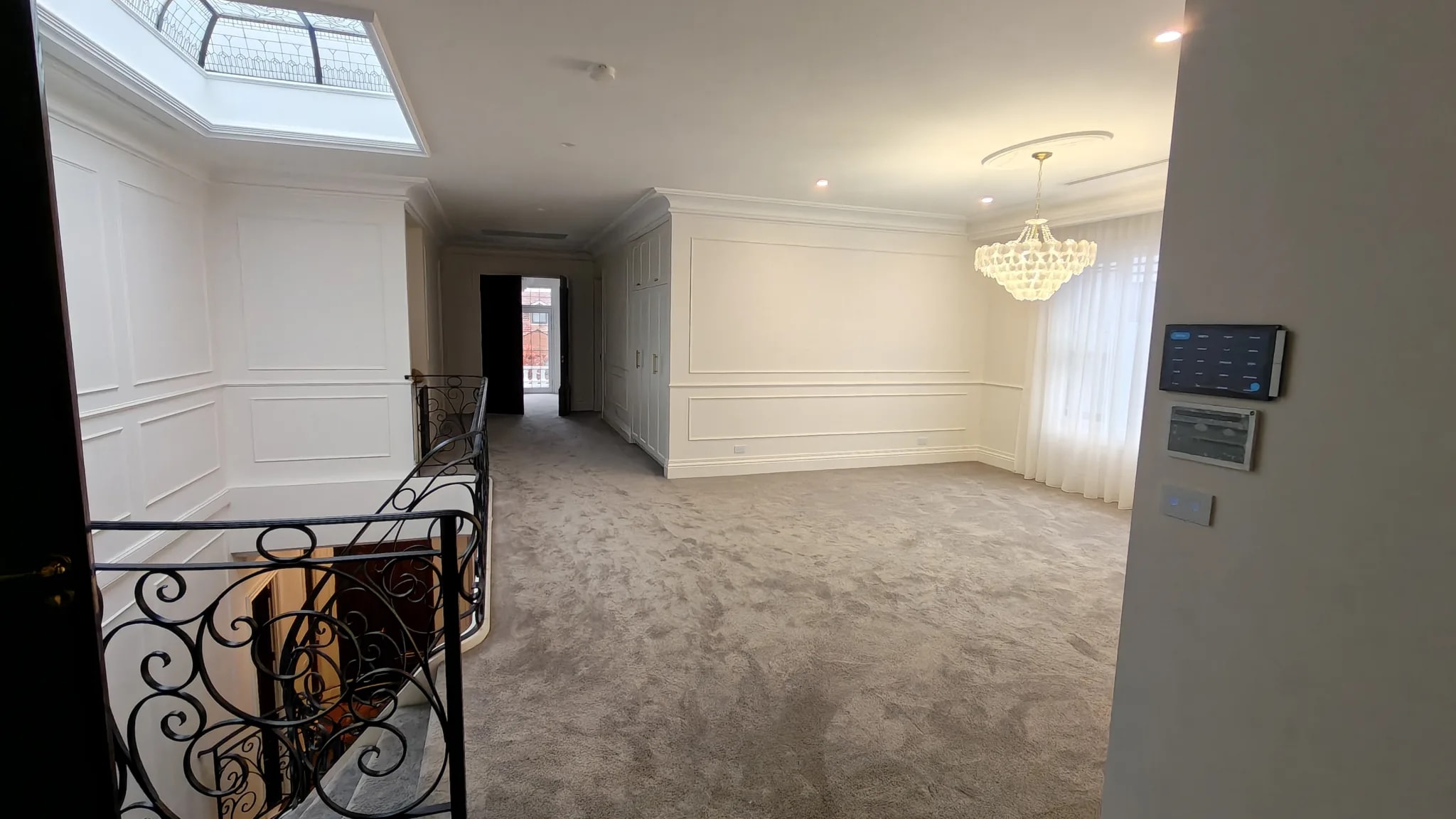 Discreet smart home controls integrated into elegant Balwyn interior