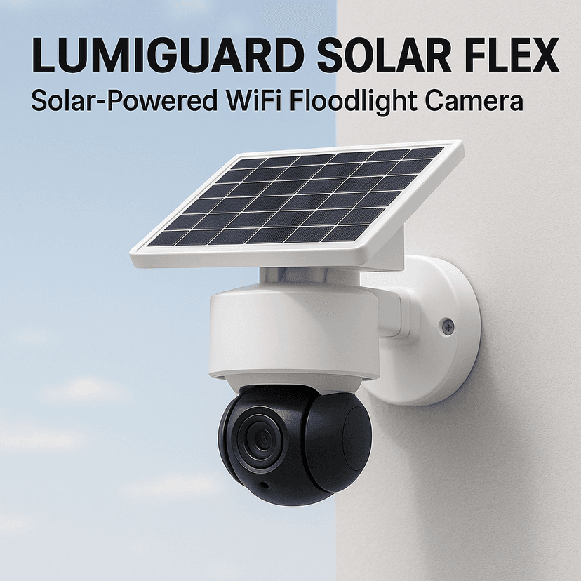 LUMIGUARD SOLAR FLEX – Solar-Powered WiFi Floodlight Camera