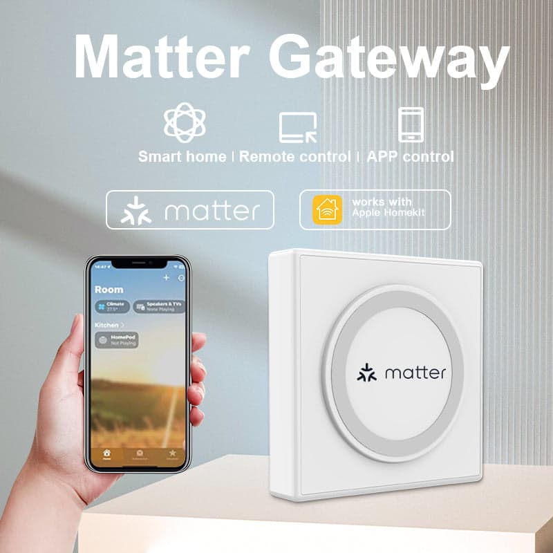 Tuya Multi-Mode Smart Gateway, ZigBee/Thread, Compatible with Alexa/Google Home/HomeKit (ATE-MatterGW01)